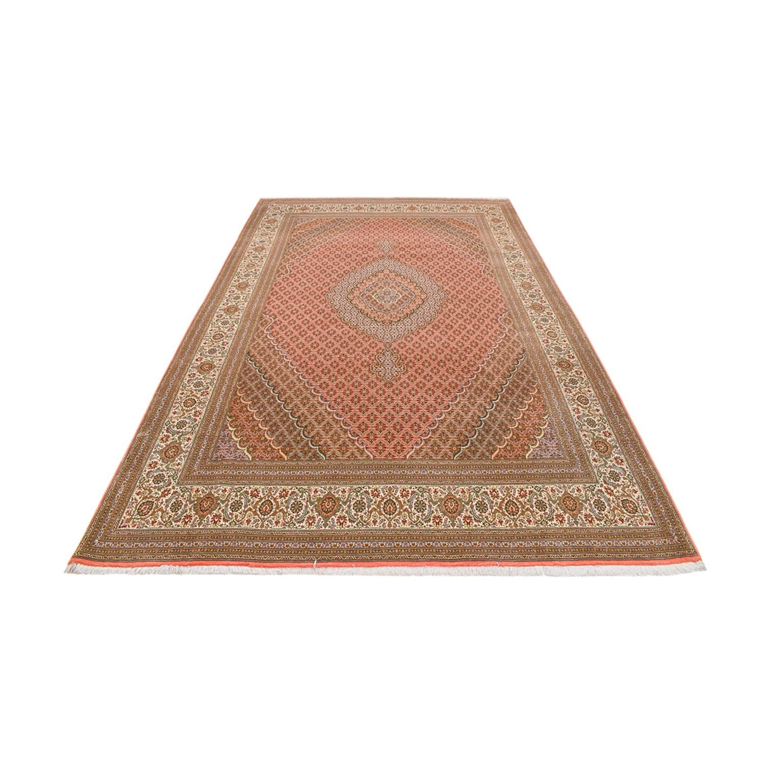 Tapis persan - Tabriz - Royal - 390 x 250 cm - rouge clair