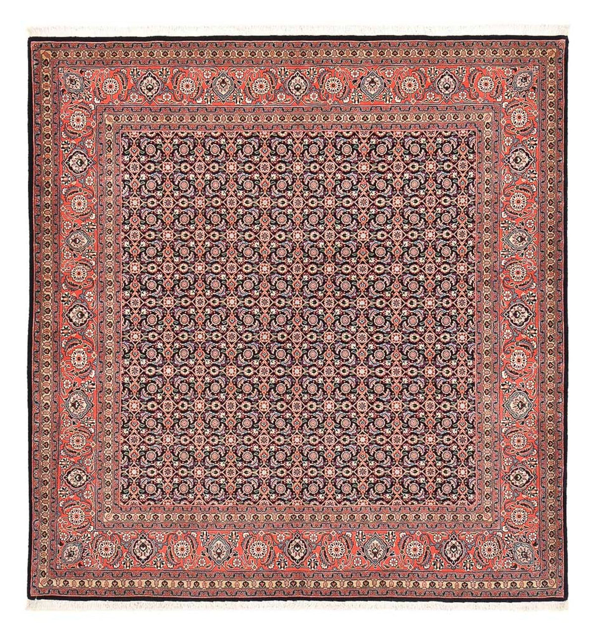 Tapis persan - Tabriz - Royal carré  - 210 x 200 cm - rouge clair