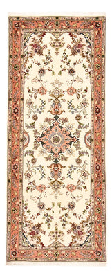 Tapis de couloir Tapis persan - Tabriz - Royal - 203 x 81 cm - crème