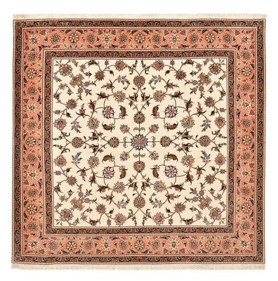 Tapis persan - Tabriz - Royal carré  - 210 x 204 cm - beige clair