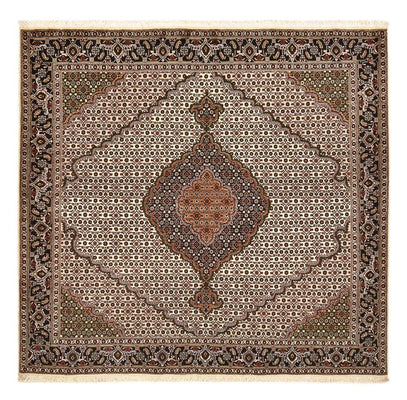 Tapis persan - Tabriz - Royal carré  - 204 x 200 cm - marron clair