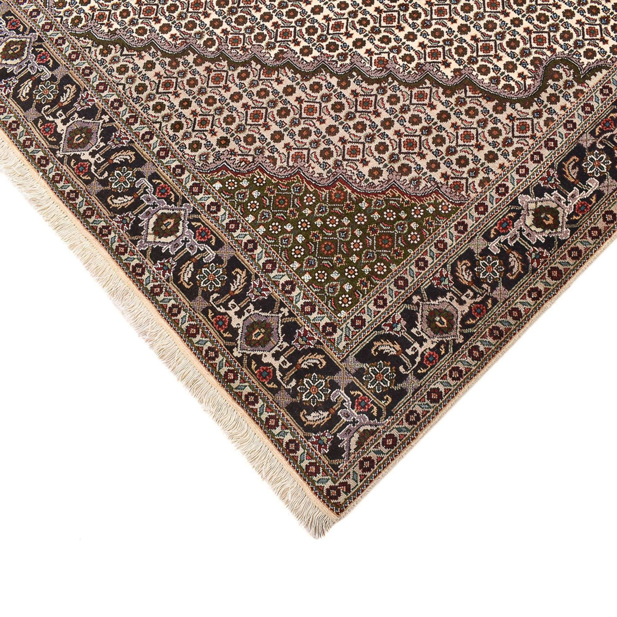 Tapis persan - Tabriz - Royal carré  - 204 x 200 cm - marron clair