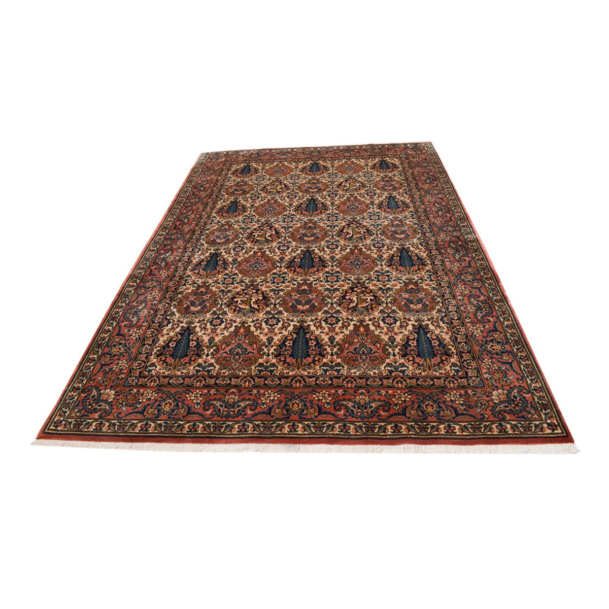 Tapis persan - Nomadic - 298 x 203 cm - marron foncé