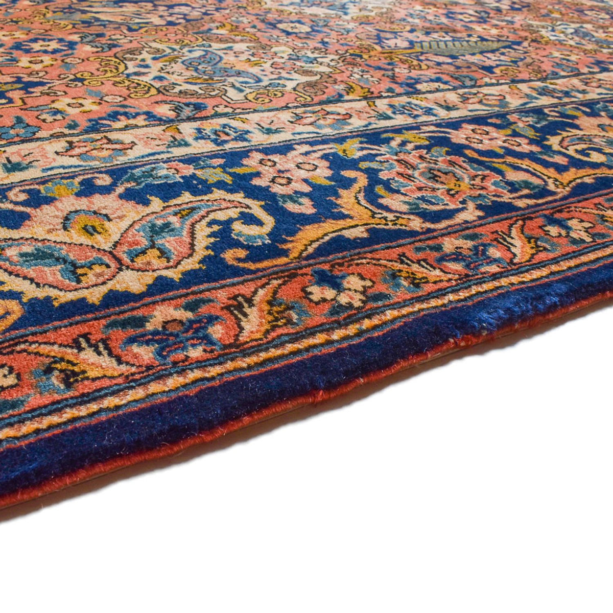 Tapis persan - Nomadic - 292 x 210 cm - rouge clair