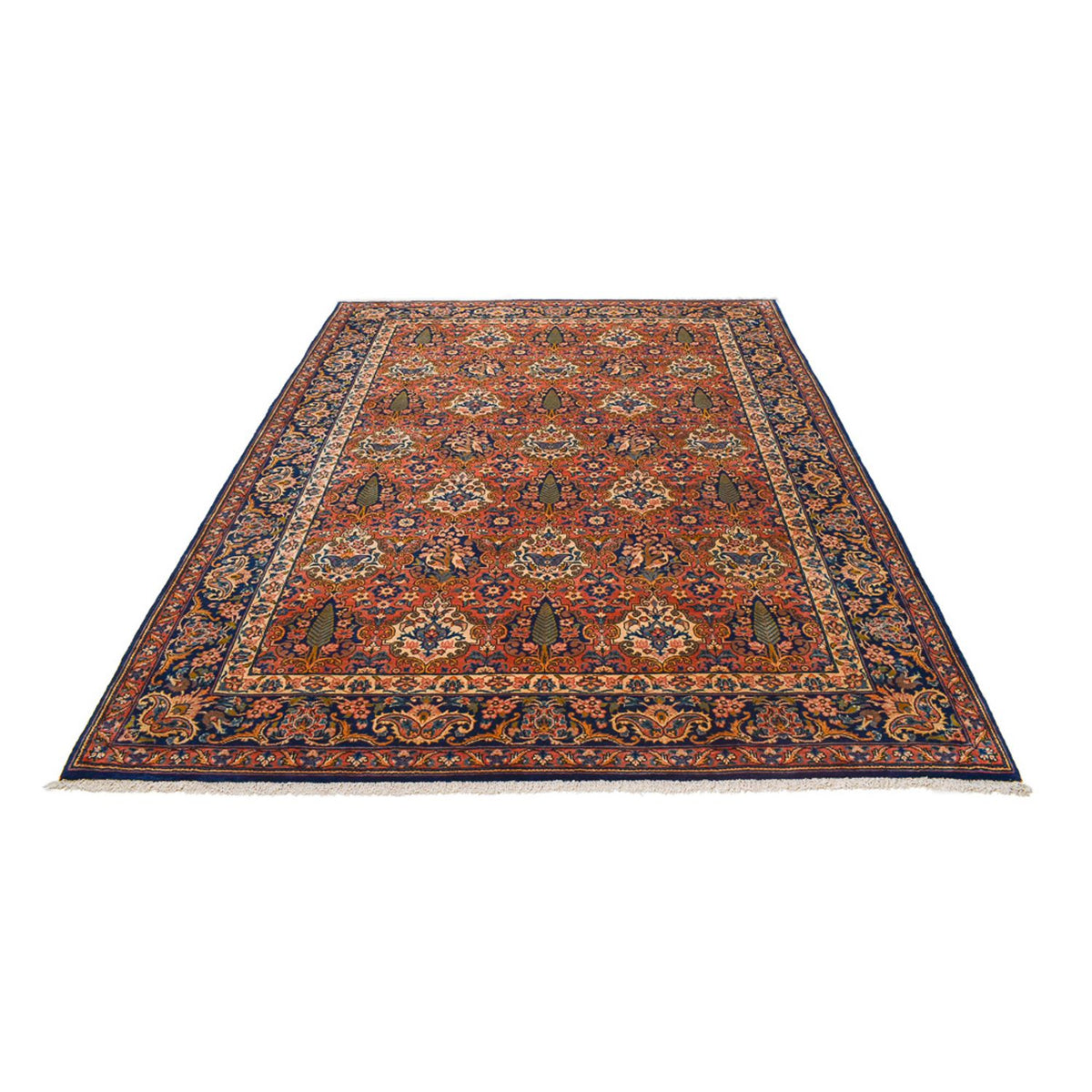 Tapis persan - Nomadic - 292 x 210 cm - rouge clair