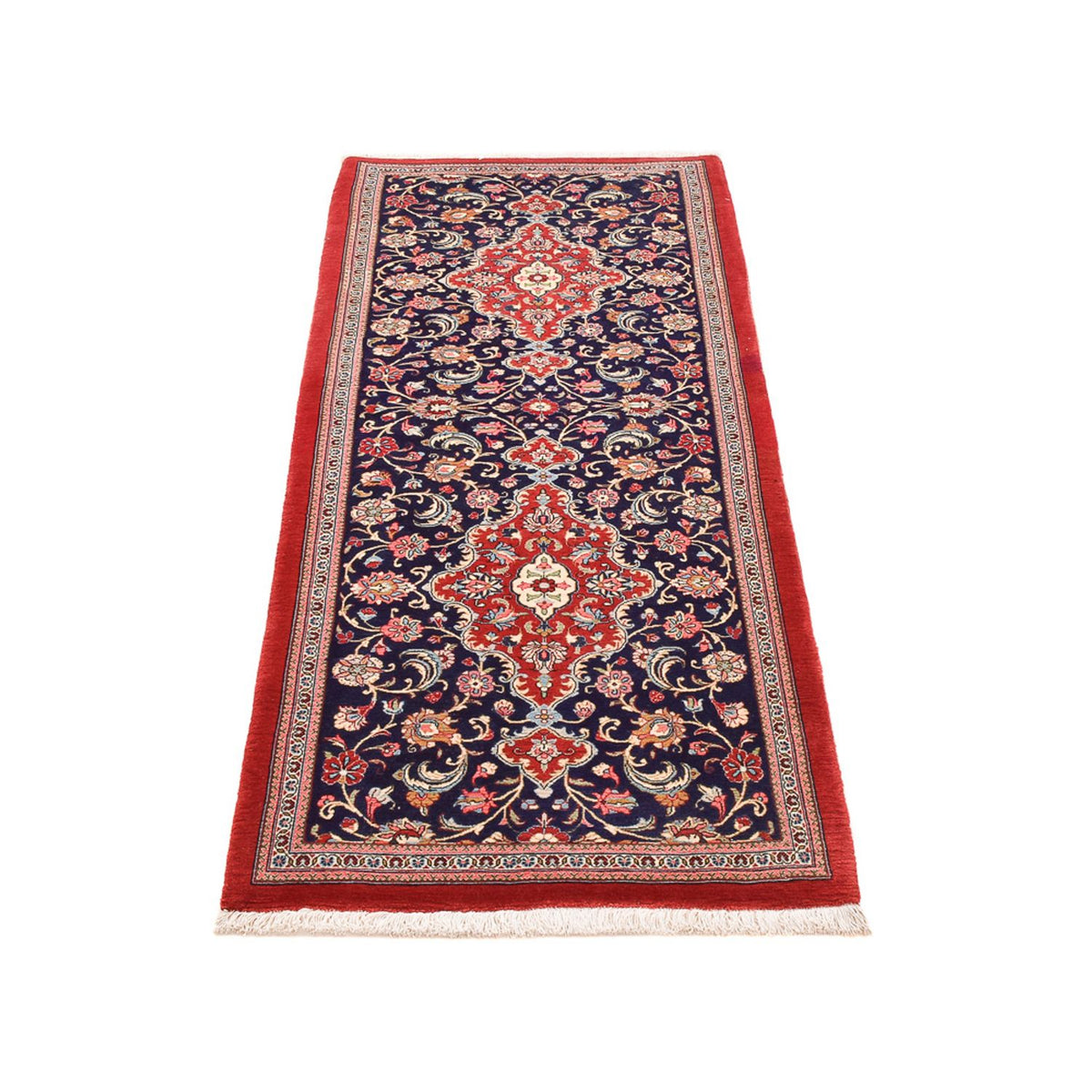 Tapis de couloir Tapis persan - Ghom - Royal - 197 x 79 cm - multicolore