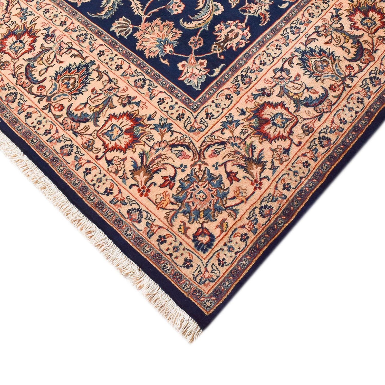 Tapis persan - Classique - 340 x 247 cm - bleu foncé