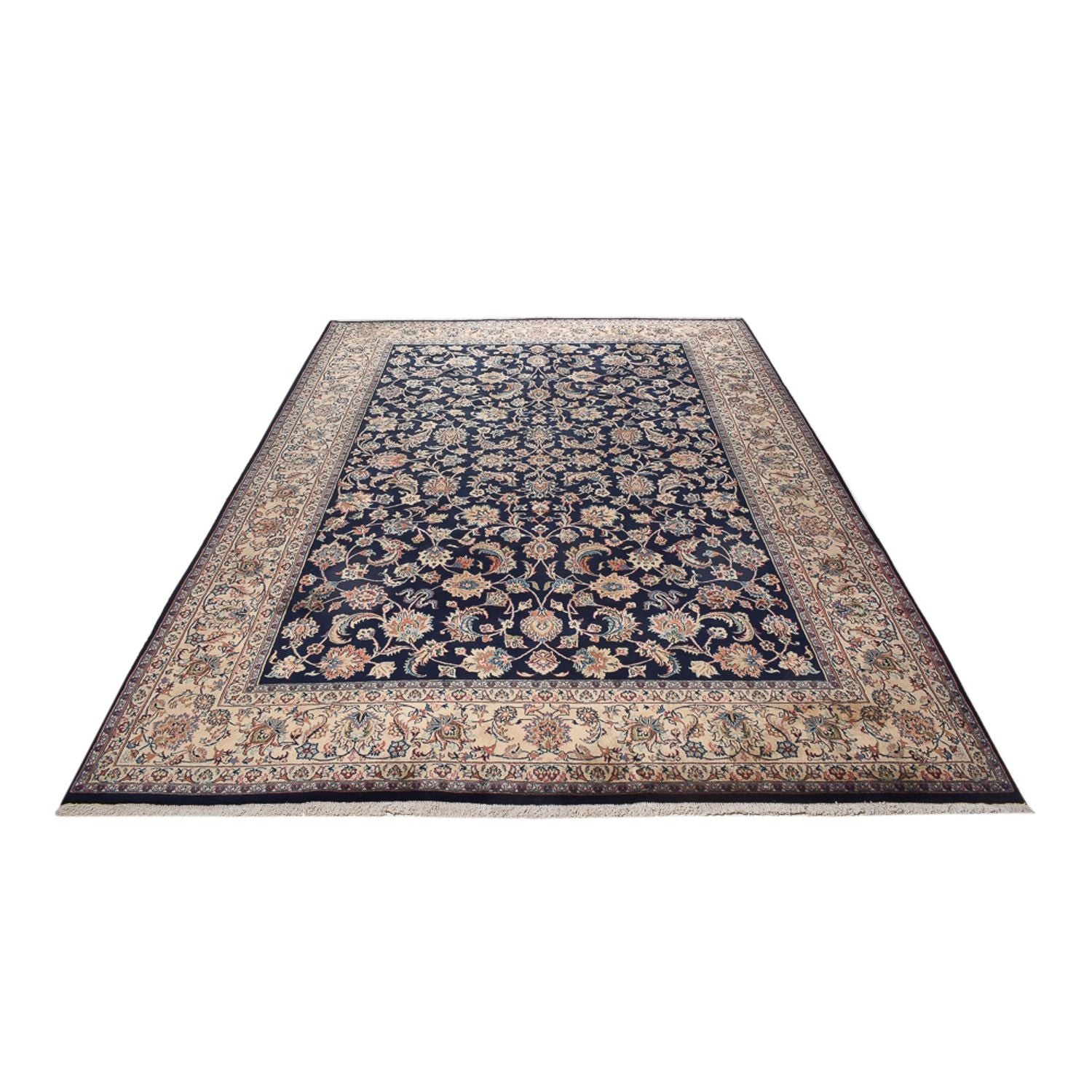 Tapis persan - Classique - 342 x 243 cm - bleu foncé