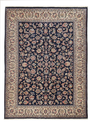 Tapis persan - Classique - 335 x 245 cm - bleu foncé
