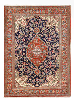Tapis persan - Ghom - 345 x 250 cm - bleu foncé