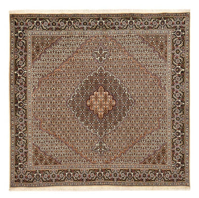 Tapis persan - Tabriz - Royal carré  - 202 x 202 cm - marron