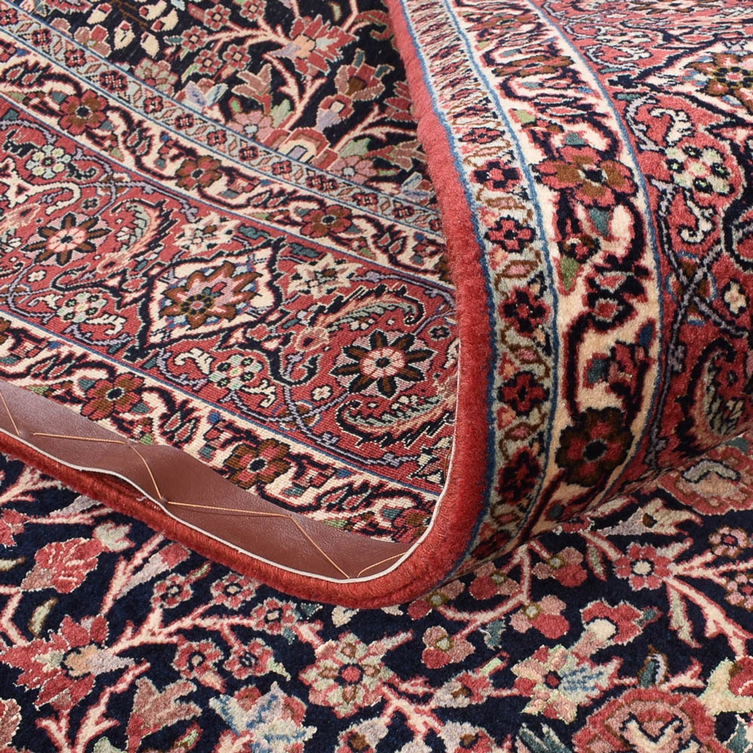 Tapis persan - Bidjar - 292 x 203 cm - rouge clair
