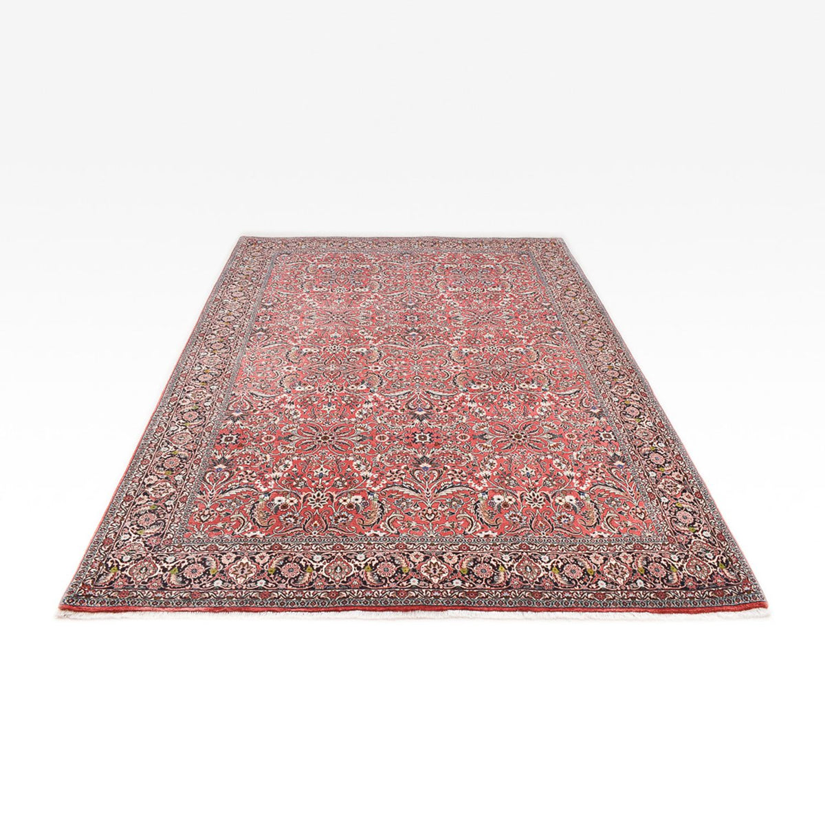 Tapis persan - Bidjar - 290 x 206 cm - rouge clair