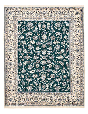Tapis persan - Nain - Royal - 254 x 198 cm - vert foncé
