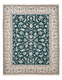 Tapis persan - Nain - Royal - 254 x 198 cm - vert foncé