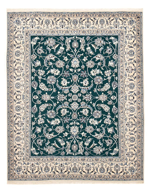 Tapis persan - Nain - Royal - 254 x 198 cm - vert foncé