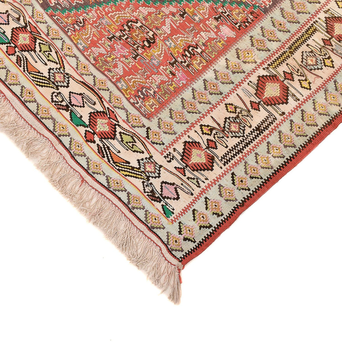 Tapis Kelim - Oriental - 260 x 160 cm - rouge clair