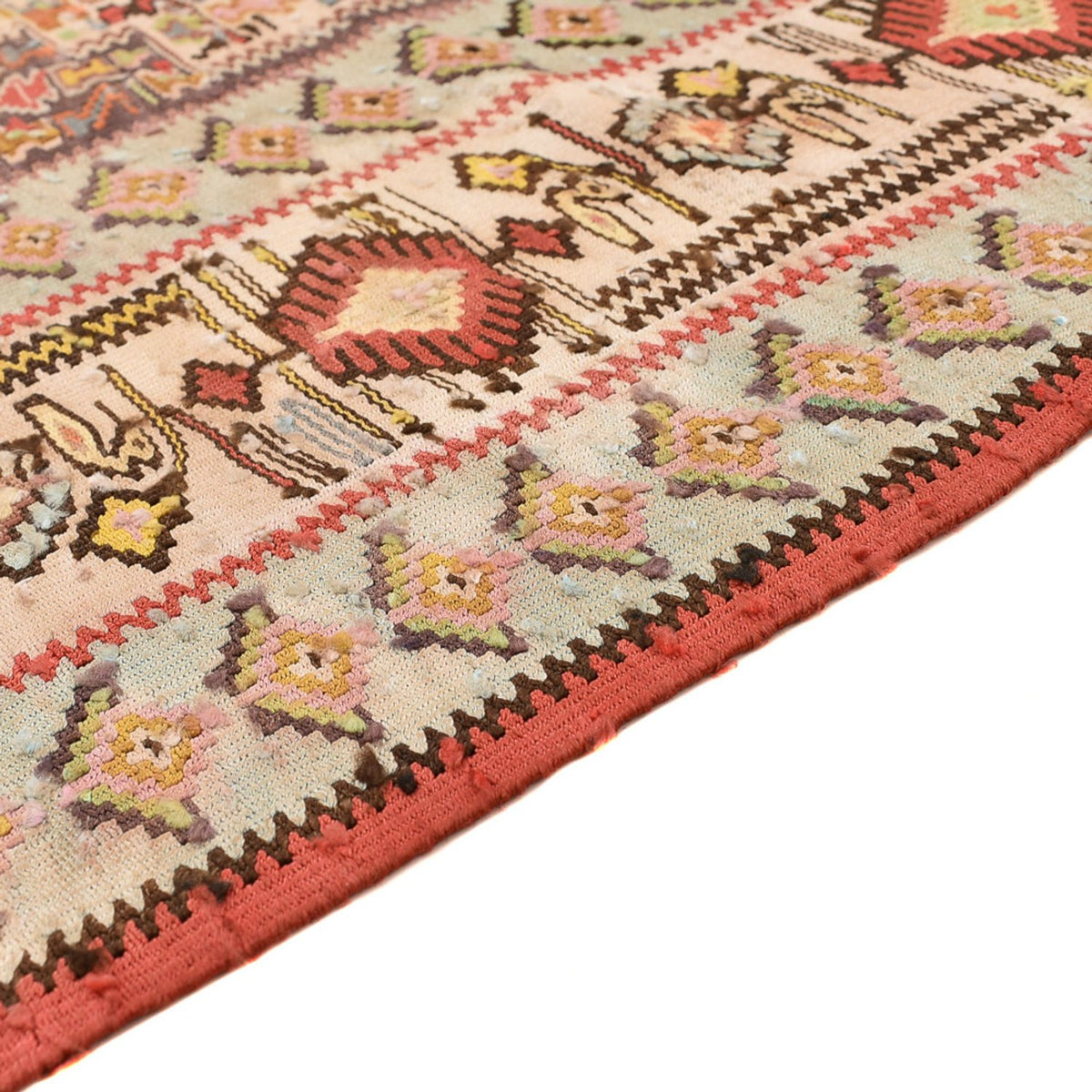 Tapis Kelim - Oriental - 260 x 160 cm - rouge clair