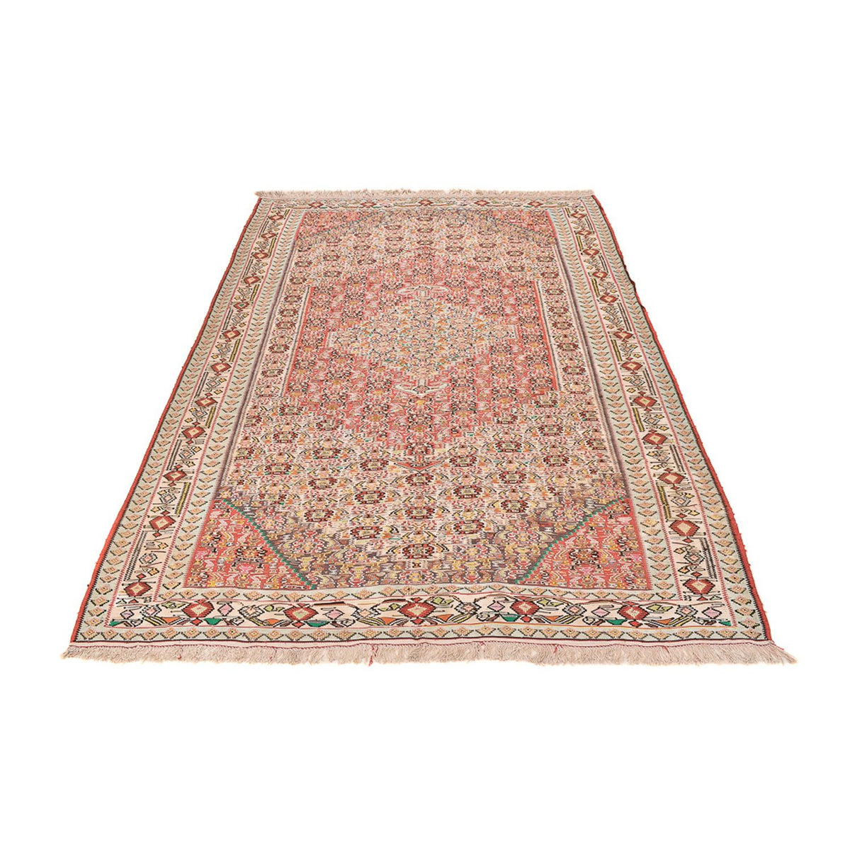 Tapis Kelim - Oriental - 260 x 160 cm - rouge clair
