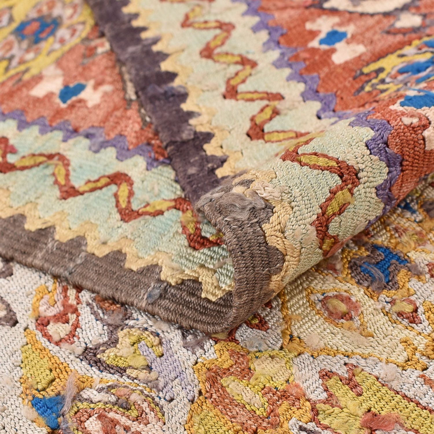Tapis Kelim - Oriental - 200 x 140 cm - caramel
