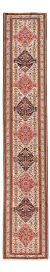Kilim en soie Tapis 81x437cm - Tapis de couloir / Beige / 81 x 437 cm Tapis de couloir