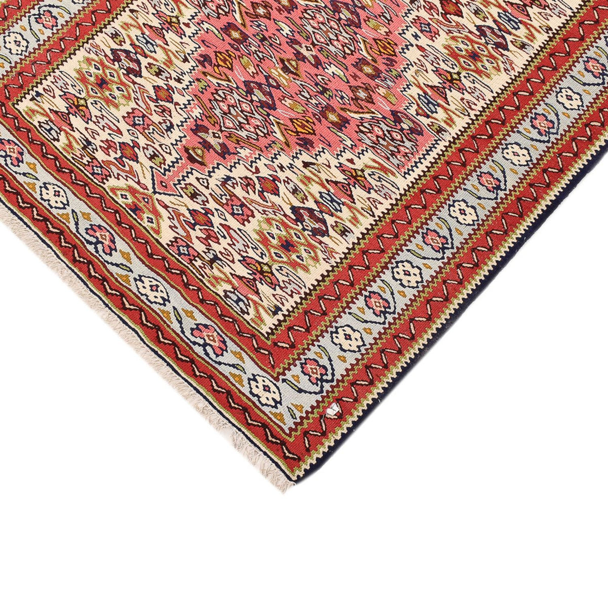 Tapis de couloir Tapis Kelim - Oriental - 437 x 81 cm - beige