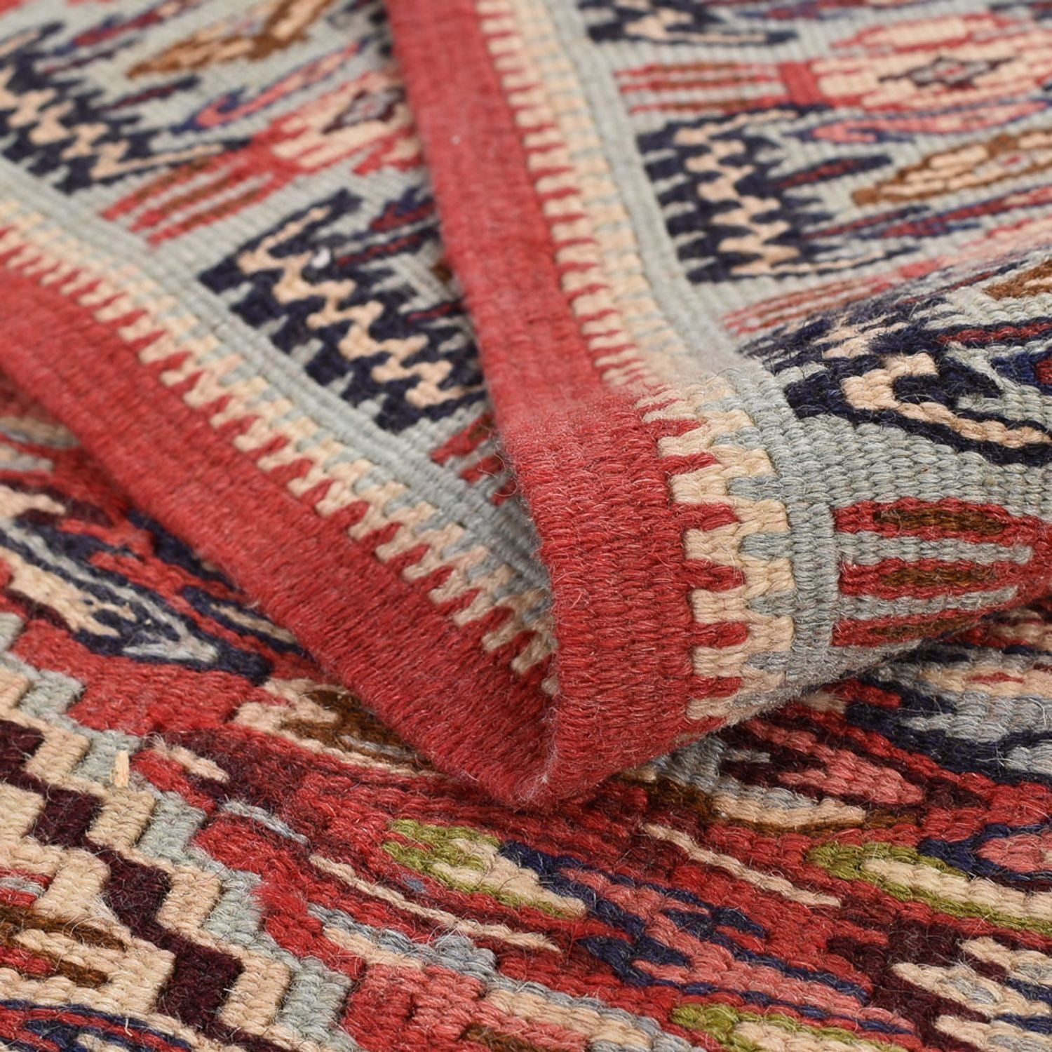 Tapis de couloir Tapis Kelim - Oriental - 395 x 85 cm - beige foncé