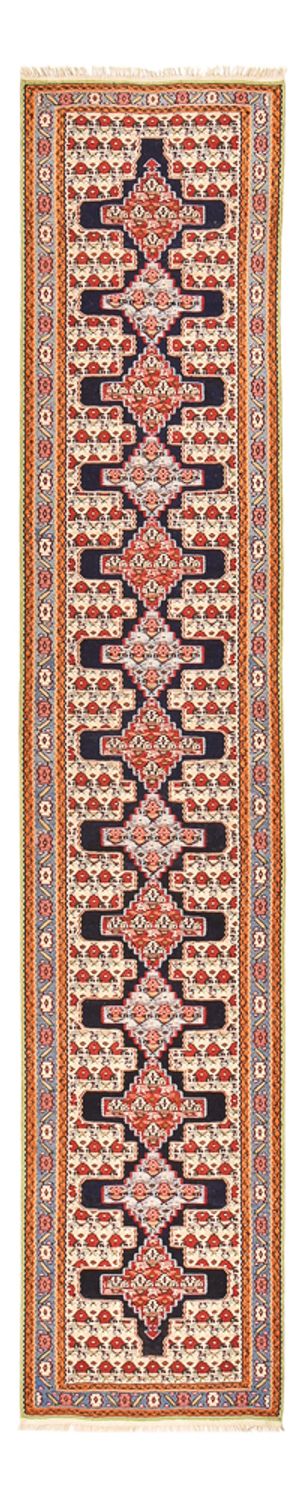 Tapis de couloir Tapis Kelim - Oriental - 415 x 85 cm - bleu foncé