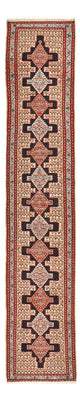 Tapis de couloir Tapis Kelim - Oriental - 395 x 87 cm - bleu foncé