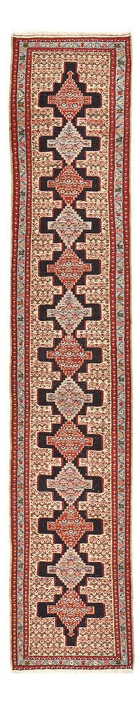 Tapis de couloir Tapis Kelim - Oriental - 395 x 87 cm - bleu foncé