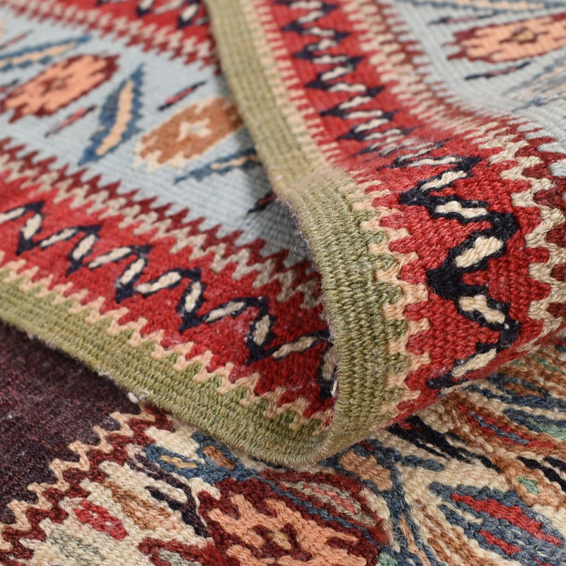 Tapis de couloir Tapis Kelim - Oriental - 495 x 85 cm - bleu foncé