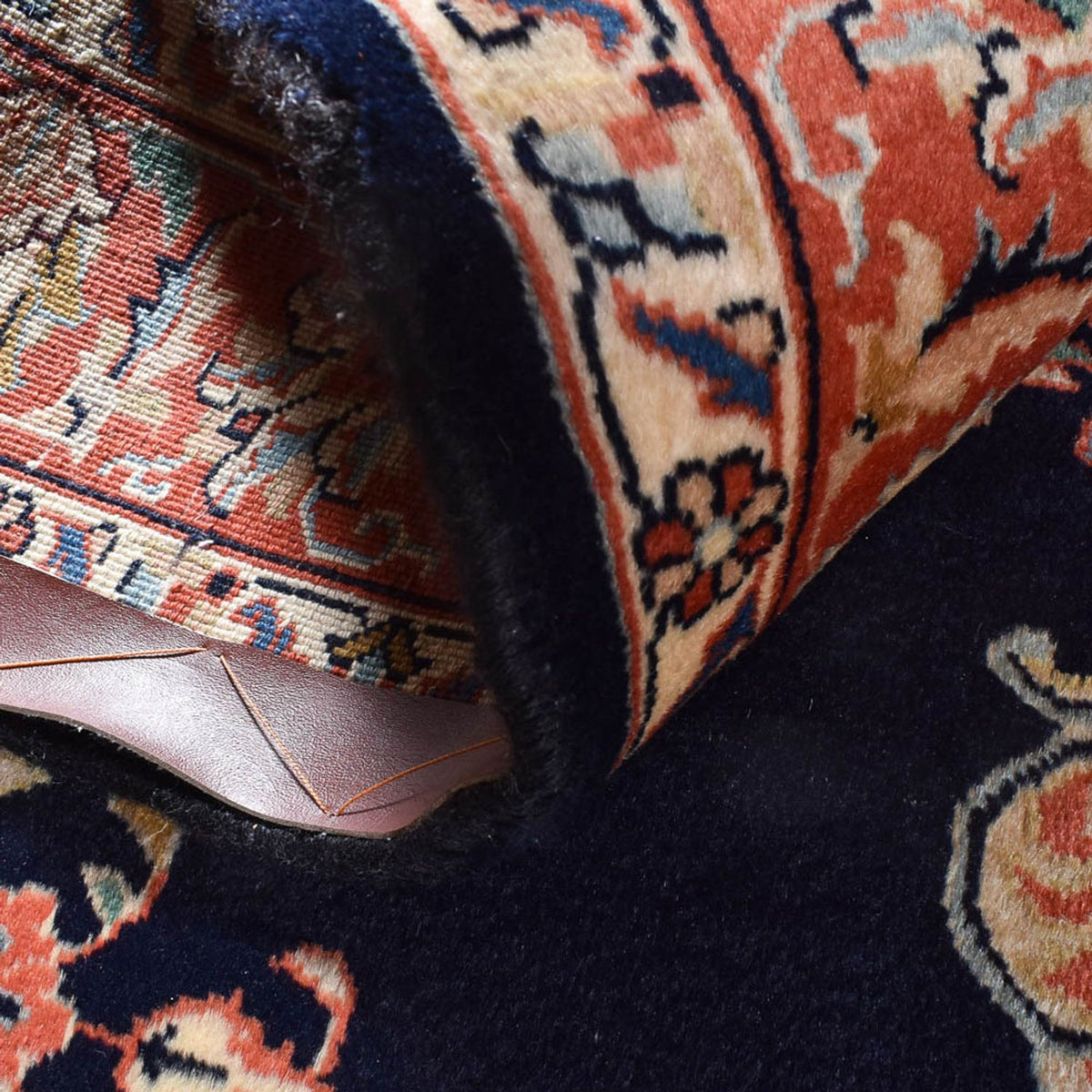 Tapis persan - Classique - 208 x 138 cm - bleu foncé