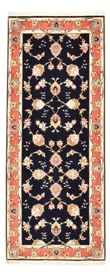 Tapis de couloir Tapis persan - Tabriz - Royal - 189 x 74 cm - bleu foncé