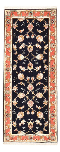Tapis de couloir Tapis persan - Tabriz - Royal - 189 x 74 cm - bleu foncé