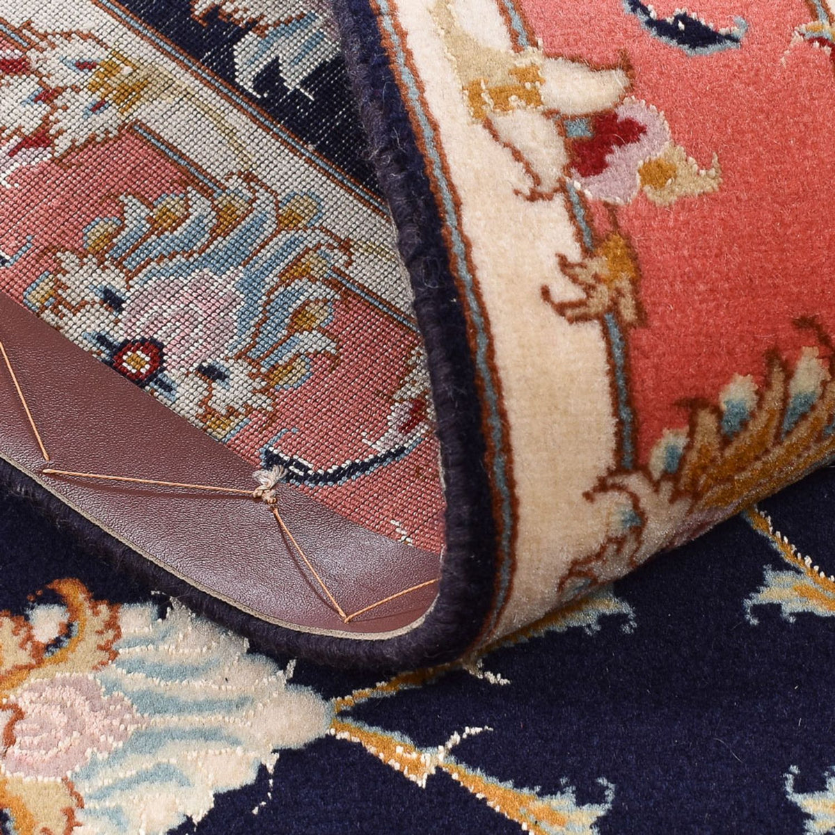 Tapis de couloir Tapis persan - Tabriz - Royal - 189 x 74 cm - bleu foncé