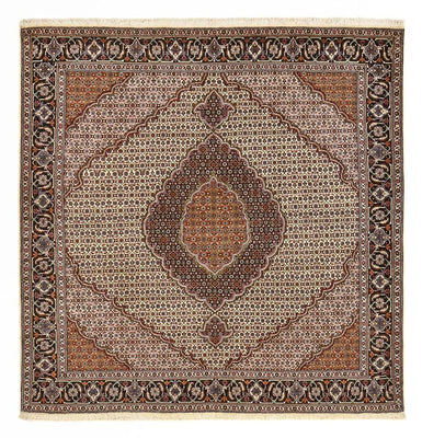 Tapis persan - Tabriz - Royal carré  - 210 x 200 cm - marron clair