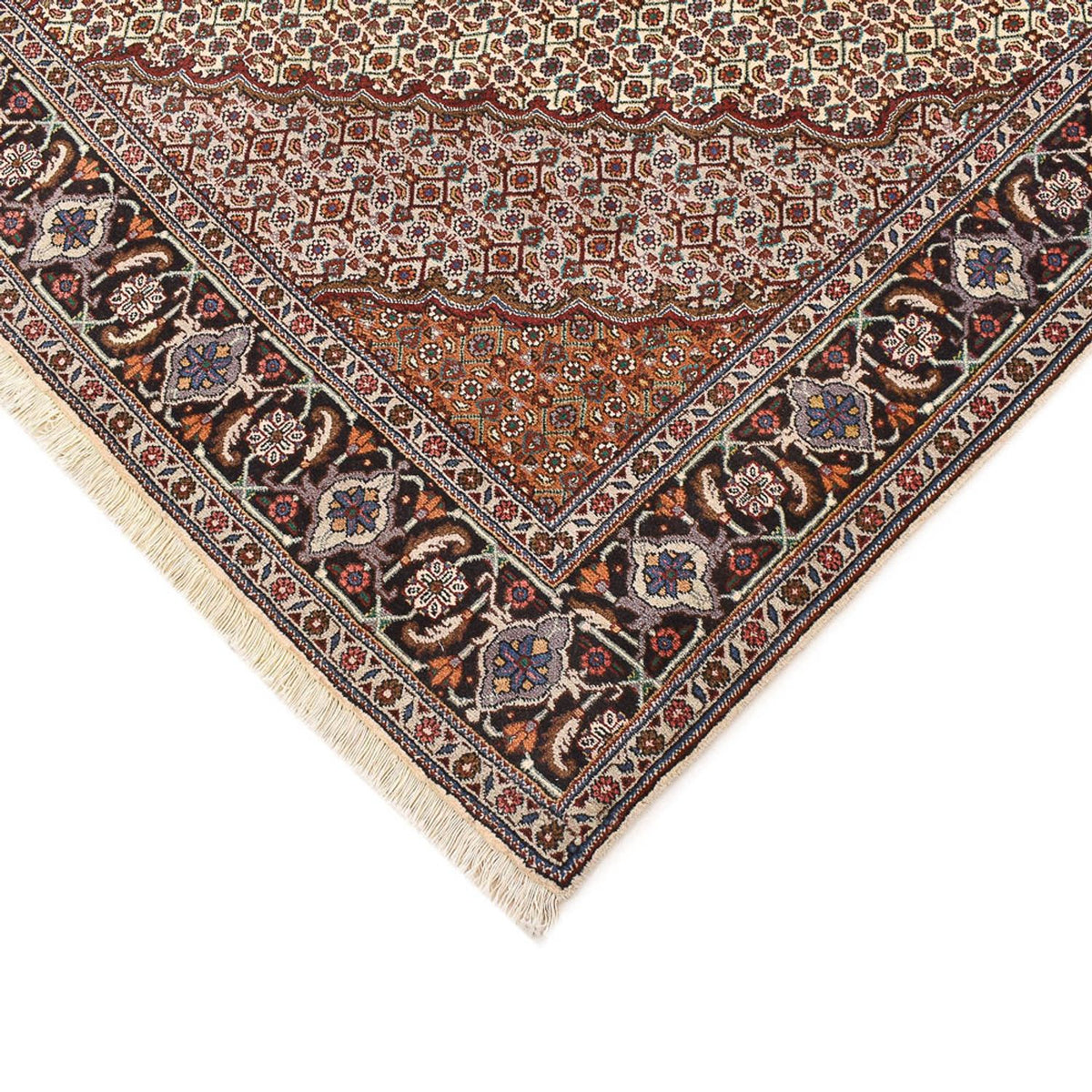 Tapis persan - Tabriz - Royal carré  - 210 x 200 cm - marron clair