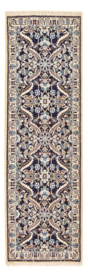 Tapis de couloir Tapis persan - Nain - Royal - 194 x 59 cm - bleu