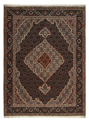 Tapis persan - Tabriz - Royal - 202 x 153 cm - marron foncé