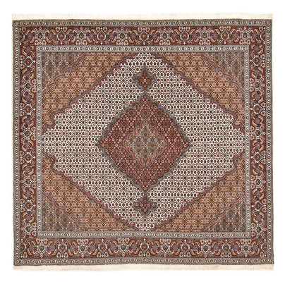 Tapis persan - Tabriz - Royal carré  - 204 x 202 cm - marron clair