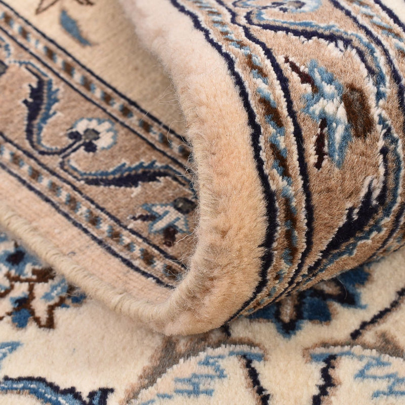 Tapis de couloir Tapis persan - Nain - Royal - 197 x 60 cm - crème