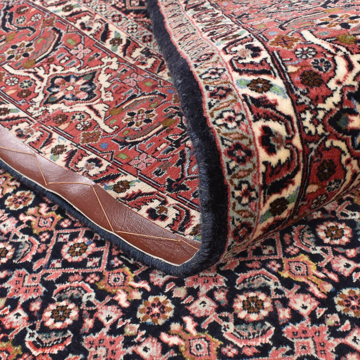 Tapis persan - Bidjar carré  - 205 x 205 cm - rouille