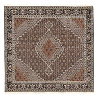 Tapis persan - Tabriz - Royal carré  - 200 x 200 cm - marron