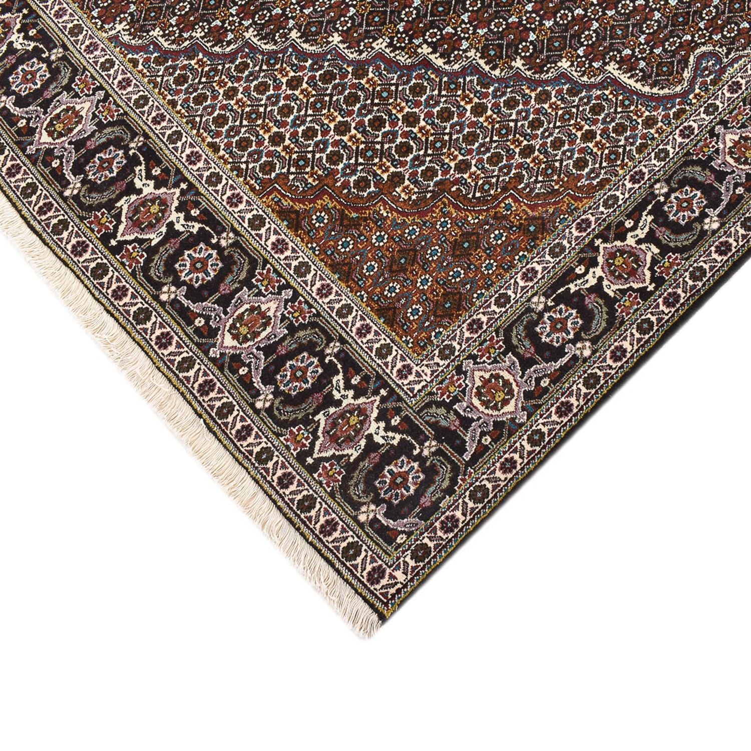 Tapis persan - Tabriz - Royal carré  - 200 x 200 cm - marron