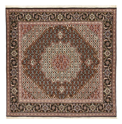 Tapis persan - Tabriz - Royal carré  - 203 x 202 cm - marron