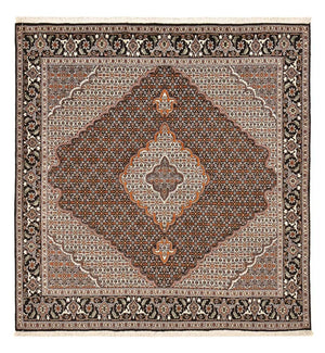 Tapis persan - Tabriz - Royal carré  - 207 x 200 cm - marron
