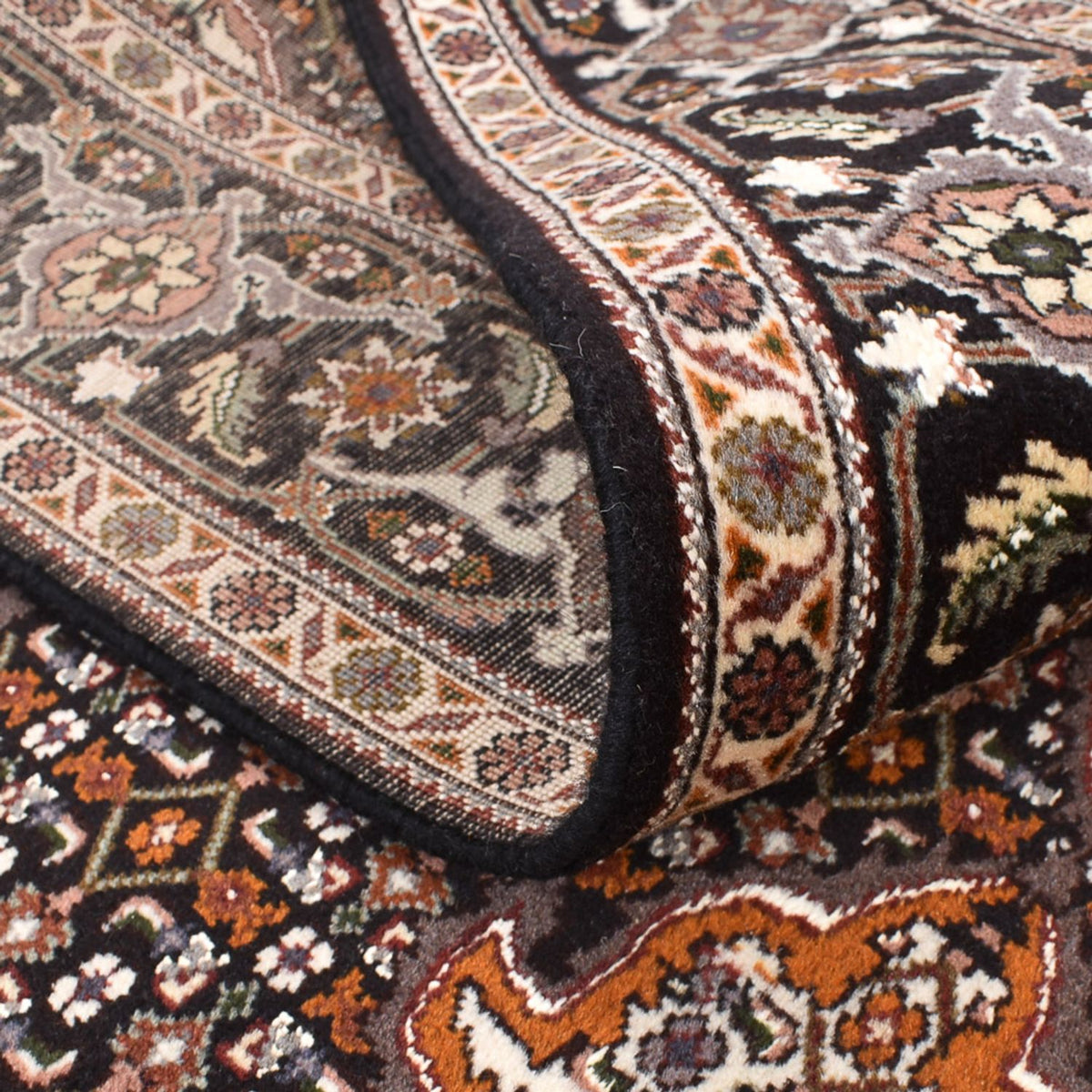 Tapis persan - Tabriz - Royal carré  - 207 x 200 cm - marron