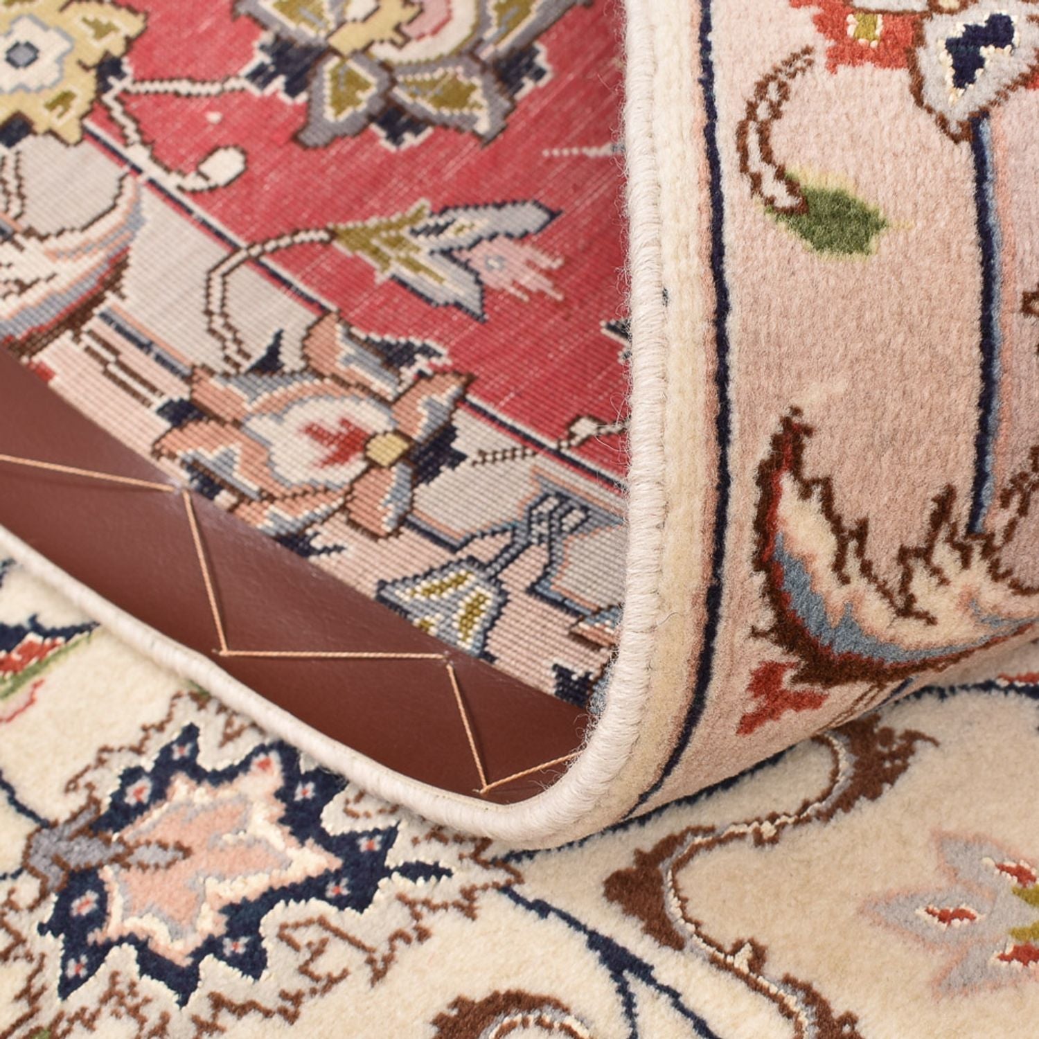 Tapis persan - Tabriz - Royal carré  - 202 x 201 cm - beige