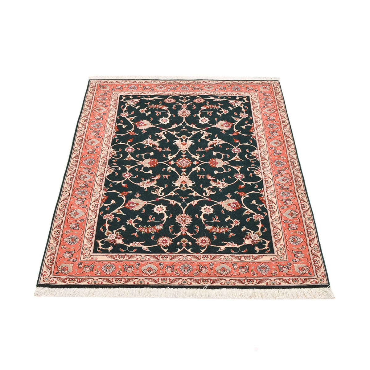 Tapis persan - Tabriz - Royal - 145 x 100 cm - bleu foncé