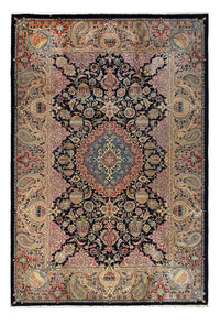 Tapis persan - Classique - 294 x 200 cm - bleu foncé